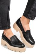 Fekete természetes bőr női lapos cipők 2s7h22