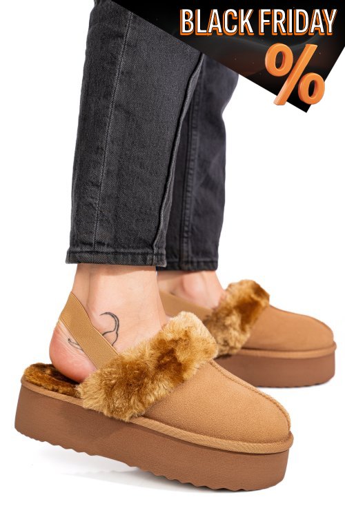 Barna fordított bőr csizma 1s7h255