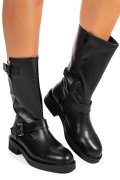 Fekete természetes bőr csizma 1s7h3137