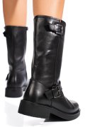 Fekete természetes bőr csizma 1s7h3137