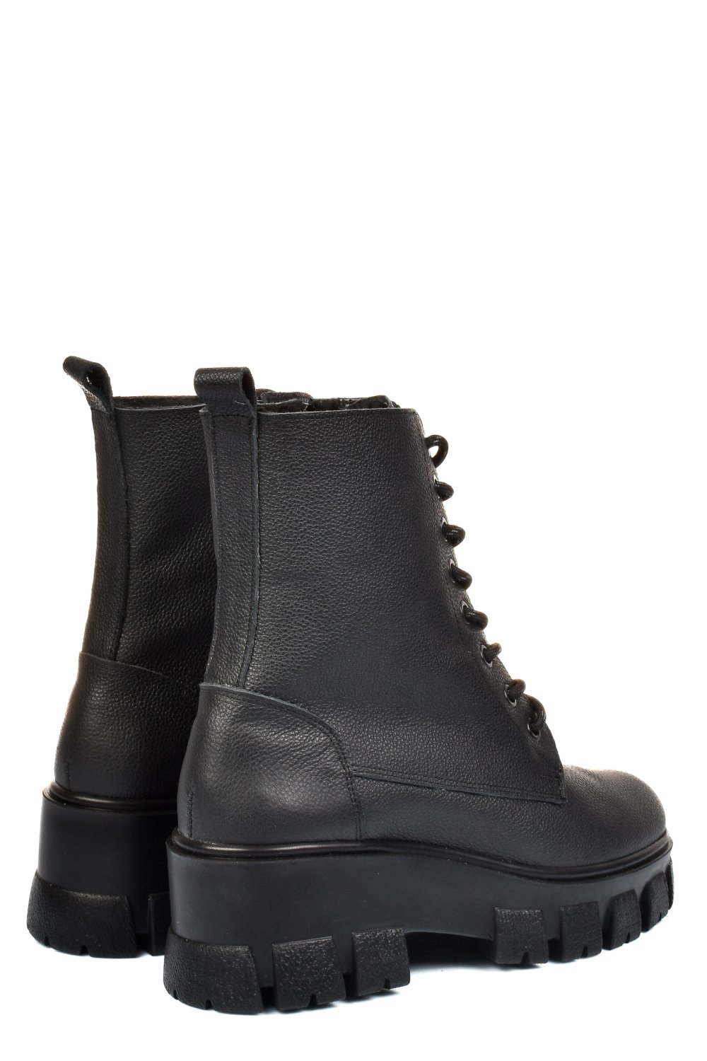 Fekete természetes bőr bakancs 1s7h55