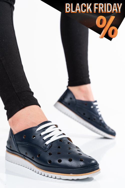 Tengerészkék természetes bőr alkalmi cipők 5s7h64