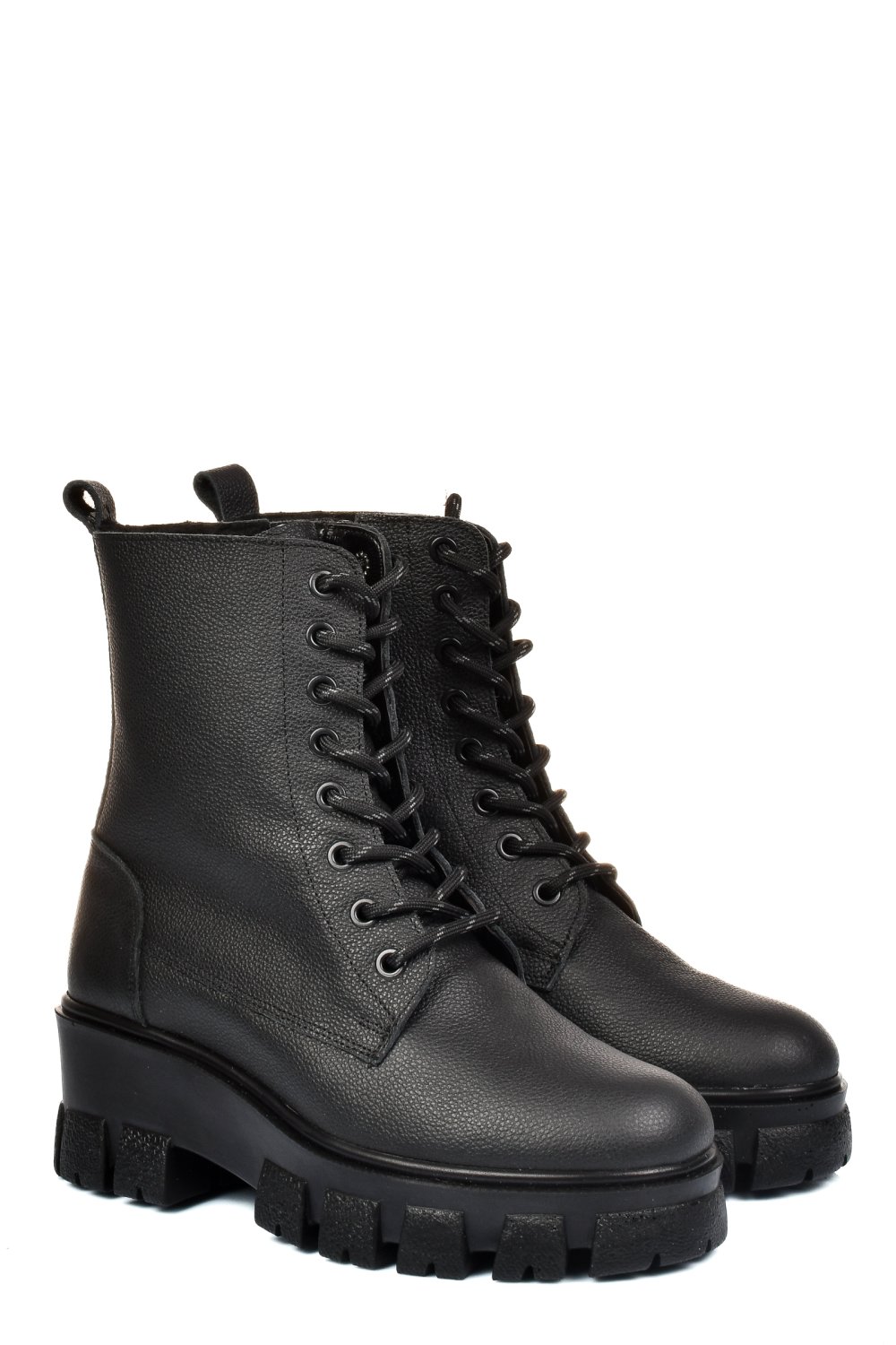 Fekete természetes bőr bakancs 1s7h55