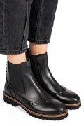 Fekete természetes bőr bakancs 1s7h3024