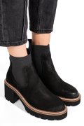 Fekete fordított bőr bakancs 1s7h3115