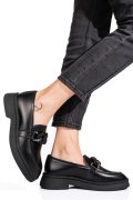 Fekete természetes bőr női lapos cipők 1s7h1839
