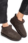 Barna fordított bőr bakancs 1s7h1200