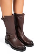 Barna természetes bőr csizma 1s7h3137