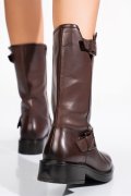 Barna természetes bőr csizma 1s7h3137