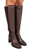 Barna természetes bőr csizma 1s7h3229