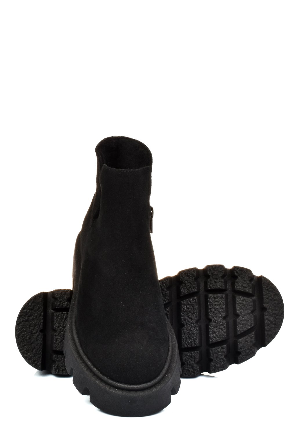 Fekete fordított bőr bakancs 0s7h24