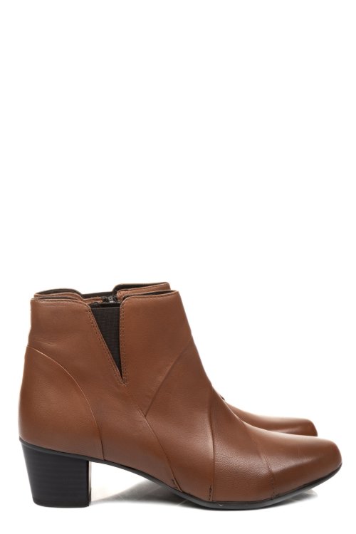 Barna természetes bőr bokacsizma 5s7h0132296-a