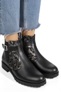 Fekete természetes bőr bakancs 0s7h82