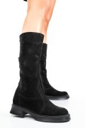 Fekete fordított bőr csizma 8s7h08