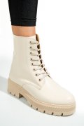 Bézs természetes bőr bakancs 1s7h31