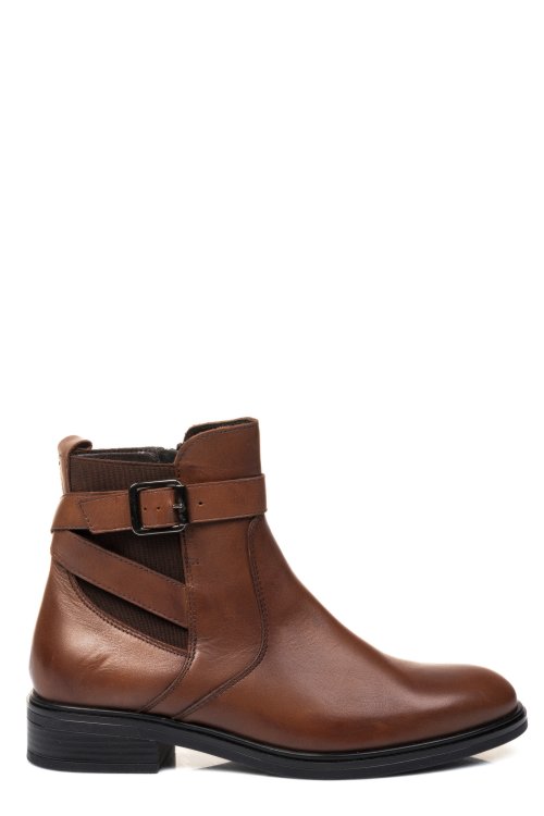 Barna természetes bőr bakancs 5s7h2130116