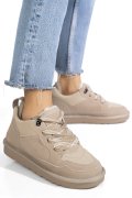 Bézs fordított bőr sport cipők 1s7h204