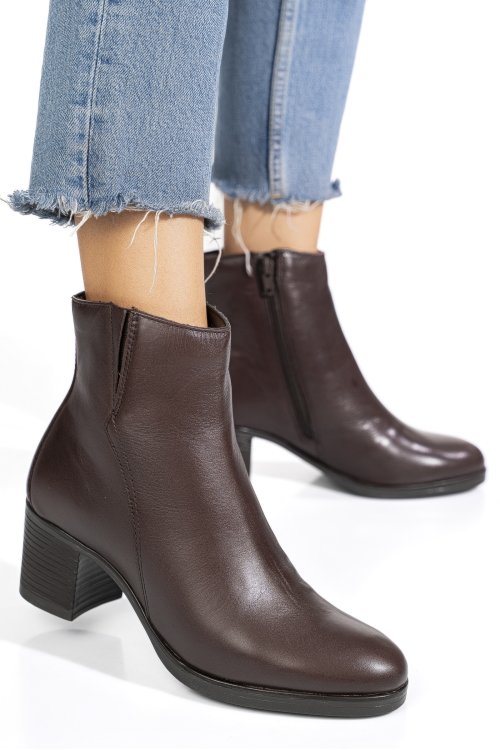 Barna természetes bőr bokacsizma ws7hh70h10