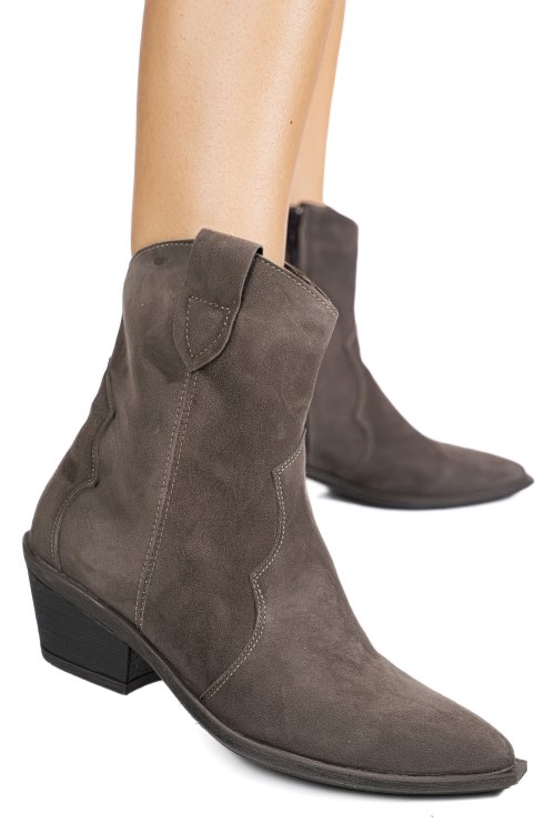 Szürke fordított bőr csizma 4s7h87