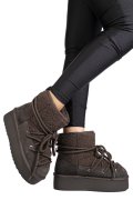 Barna fordított bőr bakancs 1s7h265