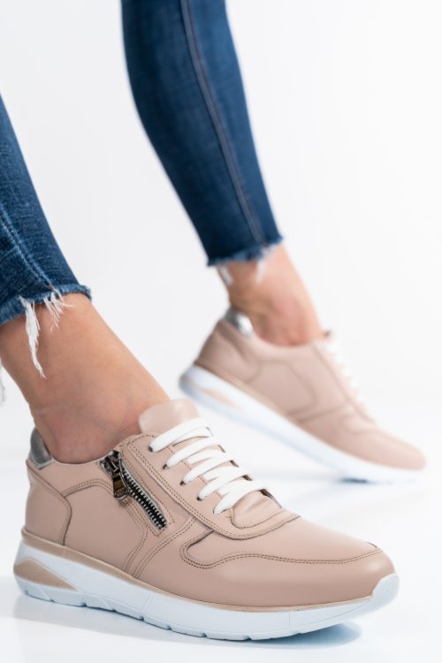 Rózsaszín természetes bőr sport cipők 2s7h31687np