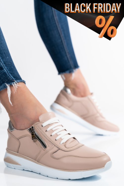 Rózsaszín természetes bőr sport cipők 2s7h31687np