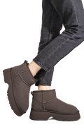 Barna fordított bőr bakancs 1s7h274