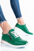 Zöld természetes bőr sport cipők 2s7h31687np