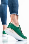 Zöld természetes bőr sport cipők 2s7h31687np