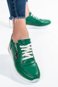 Zöld természetes bőr sport cipők 2s7h31687np