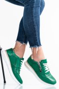 Zöld természetes bőr sport cipők 2s7h31687np