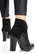 Fekete természetes bőr bokacsizma 7s7h90