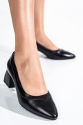 Fekete természetes bőr magassarkú cipők 6s7h0
