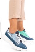 Kék természetes bőr sport cipők 2s7h11608np-hor