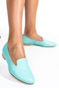 Türkiz természetes bőr balett cipők 4s7h65