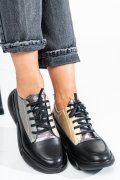 Fekete természetes bőr sport cipők 2s7h11608np-hor
