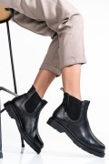 Fekete természetes bőr bakancs ws7hh-294h03