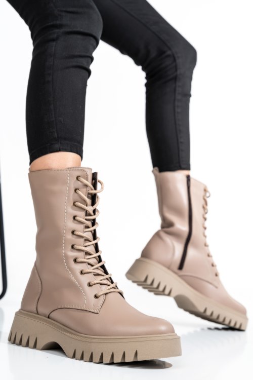 Bézs természetes bőr bakancs 2s7h32-052np