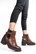 Barna természetes bőr bokacsizma 2s7h32-025np
