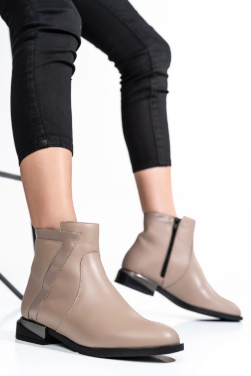 Bézs természetes bőr bakancs 2s7h32-006np-npk