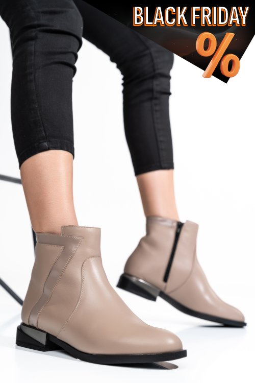 Bézs természetes bőr bakancs 2s7h32-006np-npk