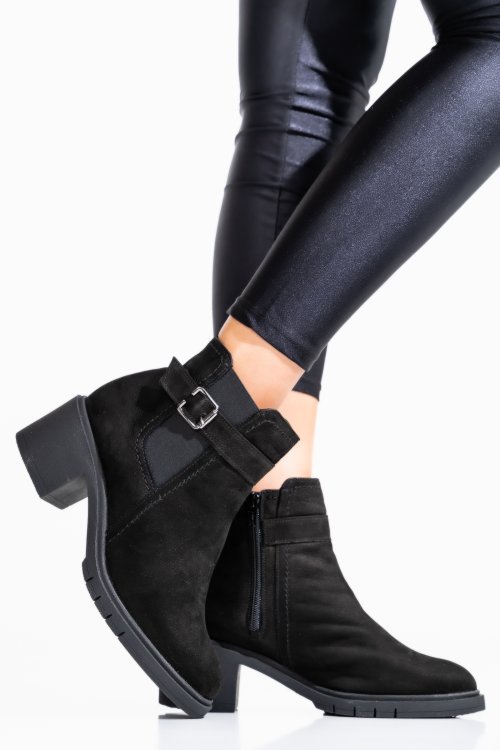 Fekete természetes bőr bakancs 2s7h32-025nbk