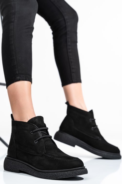 Fekete természetes bőr bakancs 2s7h32-001nbk