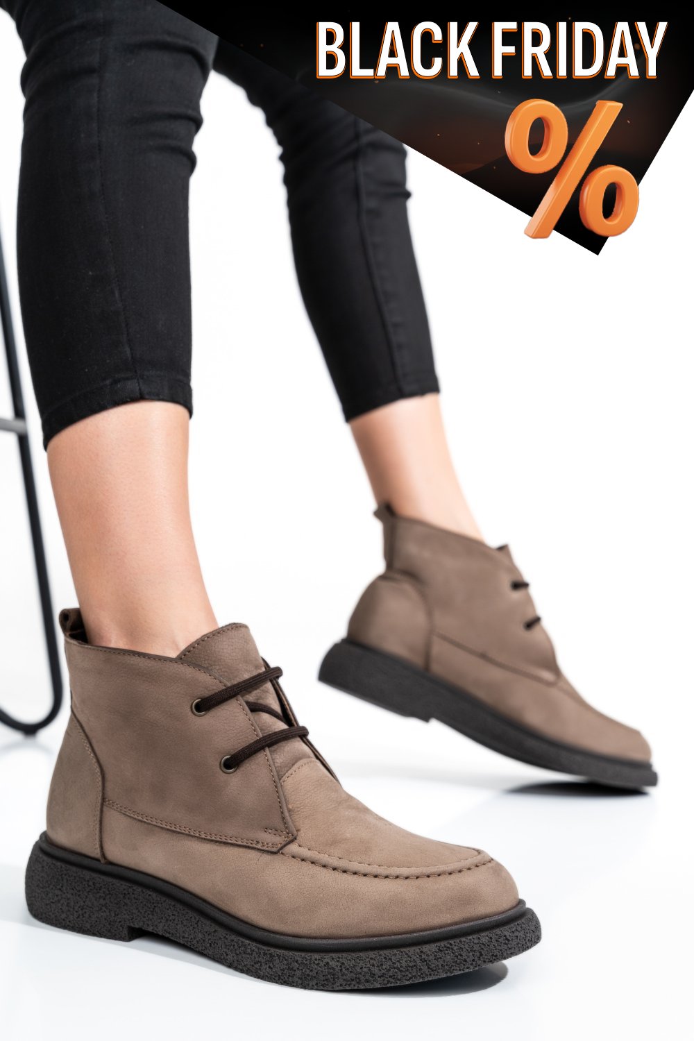 Bézs természetes bőr bakancs 2s7h32-001nbk