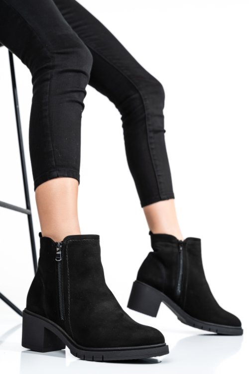 Fekete természetes bőr bakancs 2s7h32-026nbk