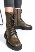 Khaki természetes bőr bakancs 2s7h32-052np