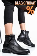 Fekete természetes bőr bakancs 2s7h32-006np-npk