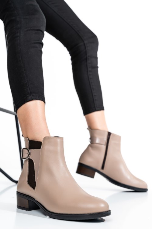 Bézs természetes bőr bakancs 2s7h32-008np