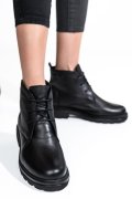 Fekete természetes bőr bakancs 2s7h32-004fl