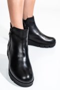 Fekete természetes bőr bakancs 2s7h32-023np